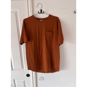WYR Pocket Curve Crew T-Shirt Burnt Orange (XXL)